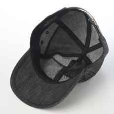 画像4: WASHED DENIM PATCHWORK CAP（ウォッシュドデニム パッチワーク キャップ） SE871 ブラック (4)