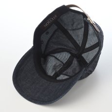 画像4: WASHED DENIM PATCHWORK CAP（ウォッシュドデニム パッチワーク キャップ） SE871 ネイビー (4)