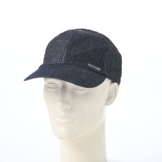 画像5: WASHED DENIM PATCHWORK CAP（ウォッシュドデニム パッチワーク キャップ） SE871 ネイビー (5)