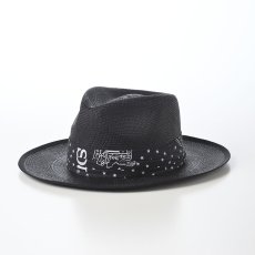 画像1: HERITAGE BANDANA PANAMA（ヘリテージ バンダナ パナマ） SE872 ブラック (1)