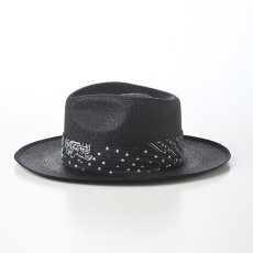 画像2: HERITAGE BANDANA PANAMA（ヘリテージ バンダナ パナマ） SE872 ブラック (2)