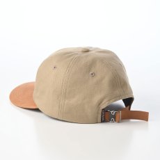 画像2: VINTAGE LEATHER PATCH CAP（ヴィンテージ レザー パッチ キャップ） SE882 ベージュ (2)