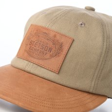 画像3: VINTAGE LEATHER PATCH CAP（ヴィンテージ レザー パッチ キャップ） SE882 ベージュ (3)