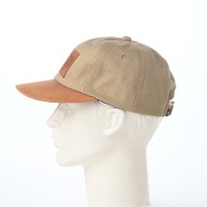 画像6: VINTAGE LEATHER PATCH CAP（ヴィンテージ レザー パッチ キャップ） SE882 ベージュ (6)