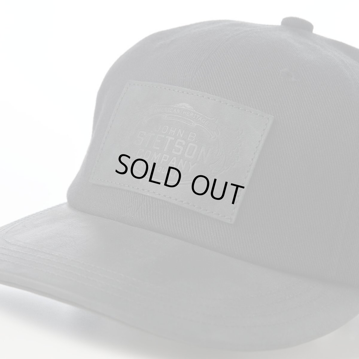 画像3: VINTAGE LEATHER PATCH CAP（ヴィンテージ レザー パッチ キャップ） SE882 ブラック (3)
