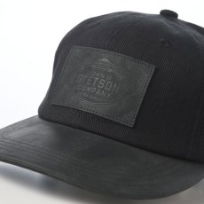 画像3: VINTAGE LEATHER PATCH CAP（ヴィンテージ レザー パッチ キャップ） SE882 ブラック (3)