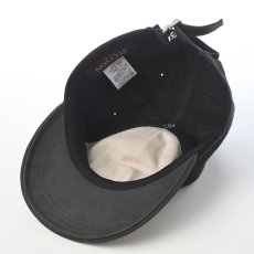 画像4: VINTAGE LEATHER PATCH CAP（ヴィンテージ レザー パッチ キャップ） SE882 ブラック (4)