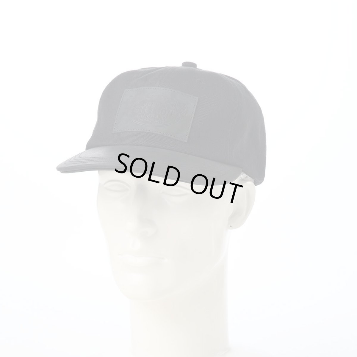 画像5: VINTAGE LEATHER PATCH CAP（ヴィンテージ レザー パッチ キャップ） SE882 ブラック (5)