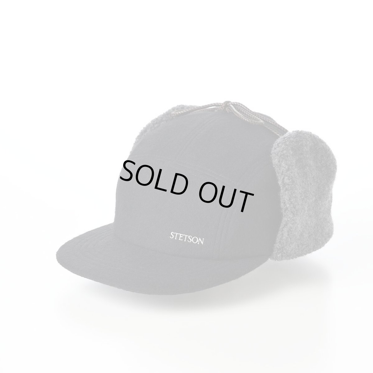 画像1: MELTON PILOT CAP（メルトン パイロットキャップ） 109205 ブラック (1)