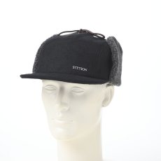 画像5: MELTON PILOT CAP（メルトン パイロットキャップ） 109205 ブラック (5)