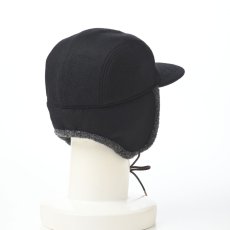画像8: MELTON PILOT CAP（メルトン パイロットキャップ） 109205 ブラック (8)