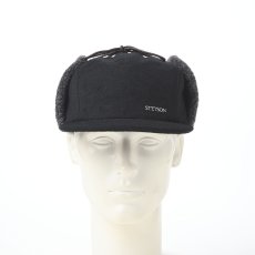 画像9: MELTON PILOT CAP（メルトン パイロットキャップ） 109205 ブラック (9)