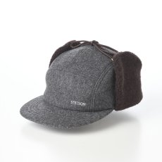 画像1: MELTON PILOT CAP（メルトン パイロットキャップ） 109205 グレー (1)