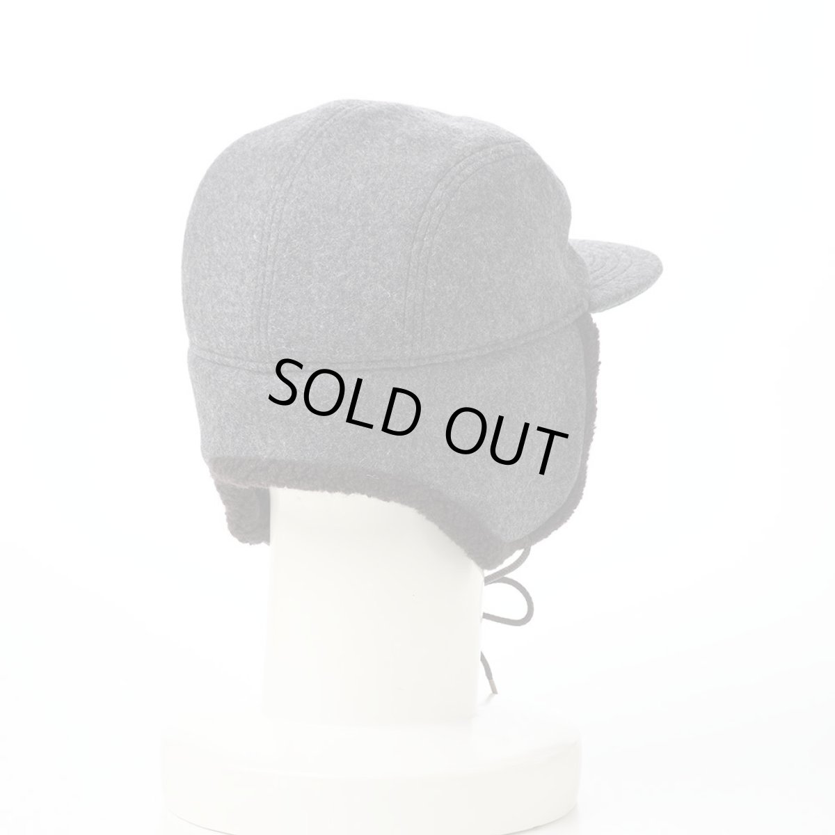 画像8: MELTON PILOT CAP（メルトン パイロットキャップ） 109205 グレー (8)