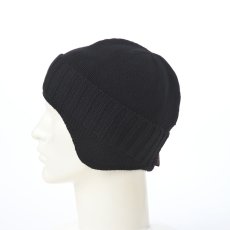 画像2: LAMBSWOOL EAR KNIT WATCH（ラムウール イヤーニットワッチ） 109214 ブラック (2)