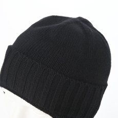 画像4: LAMBSWOOL EAR KNIT WATCH（ラムウール イヤーニットワッチ） 109214 ブラック (4)