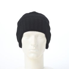 画像5: LAMBSWOOL EAR KNIT WATCH（ラムウール イヤーニットワッチ） 109214 ブラック (5)
