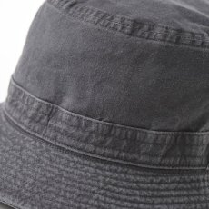 画像5: COTTON OVERDYE WASHED HAT（コットンオーバーダイウォッシュドハット）SE076 ブラック (5)