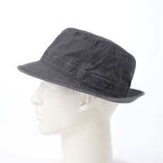 画像9: COTTON OVERDYE WASHED HAT（コットンオーバーダイウォッシュドハット）SE076 ブラック (9)