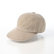 画像1: COTTON OVERDYE WASHED CAP（コットンオーバーダイウォッシュドキャップ） SE077 ベージュ (1)