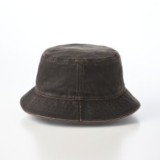 画像2: PU COATING BUCKET HAT(PUコーティング バケットハット) ST234 ダークブラウン (2)