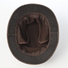 画像5: PU COATING BUCKET HAT(PUコーティング バケットハット) ST234 ダークブラウン (5)