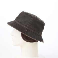 画像9: PU COATING BUCKET HAT(PUコーティング バケットハット) ST234 ダークブラウン (9)