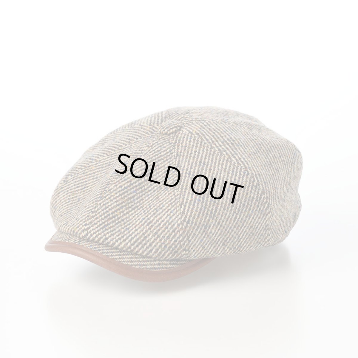 画像1: IRISH TWEED CASQUETTE（アイリッシュツイード キャスケット） ST236EU ベージュ (1)