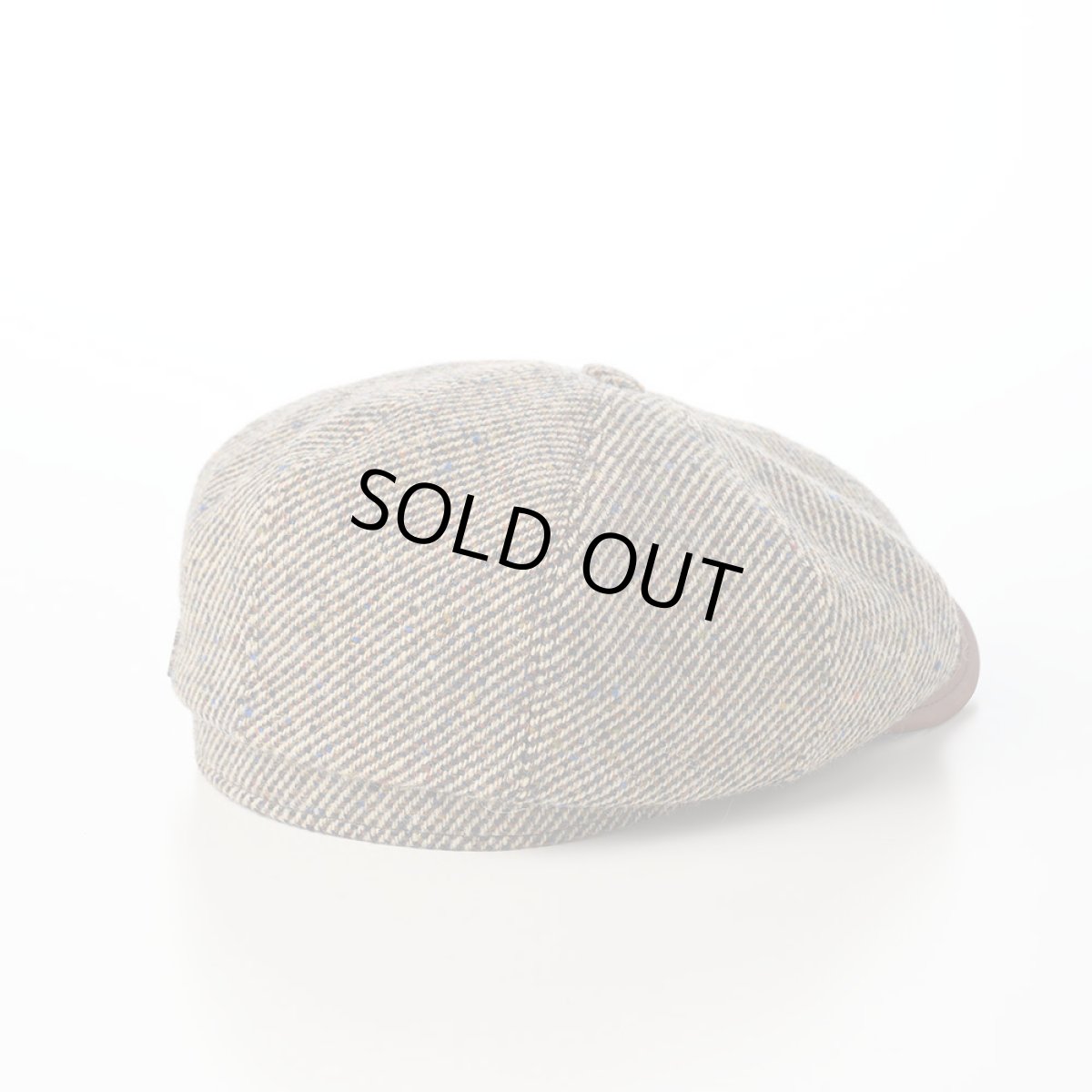 画像2: IRISH TWEED CASQUETTE（アイリッシュツイード キャスケット） ST236EU ベージュ (2)