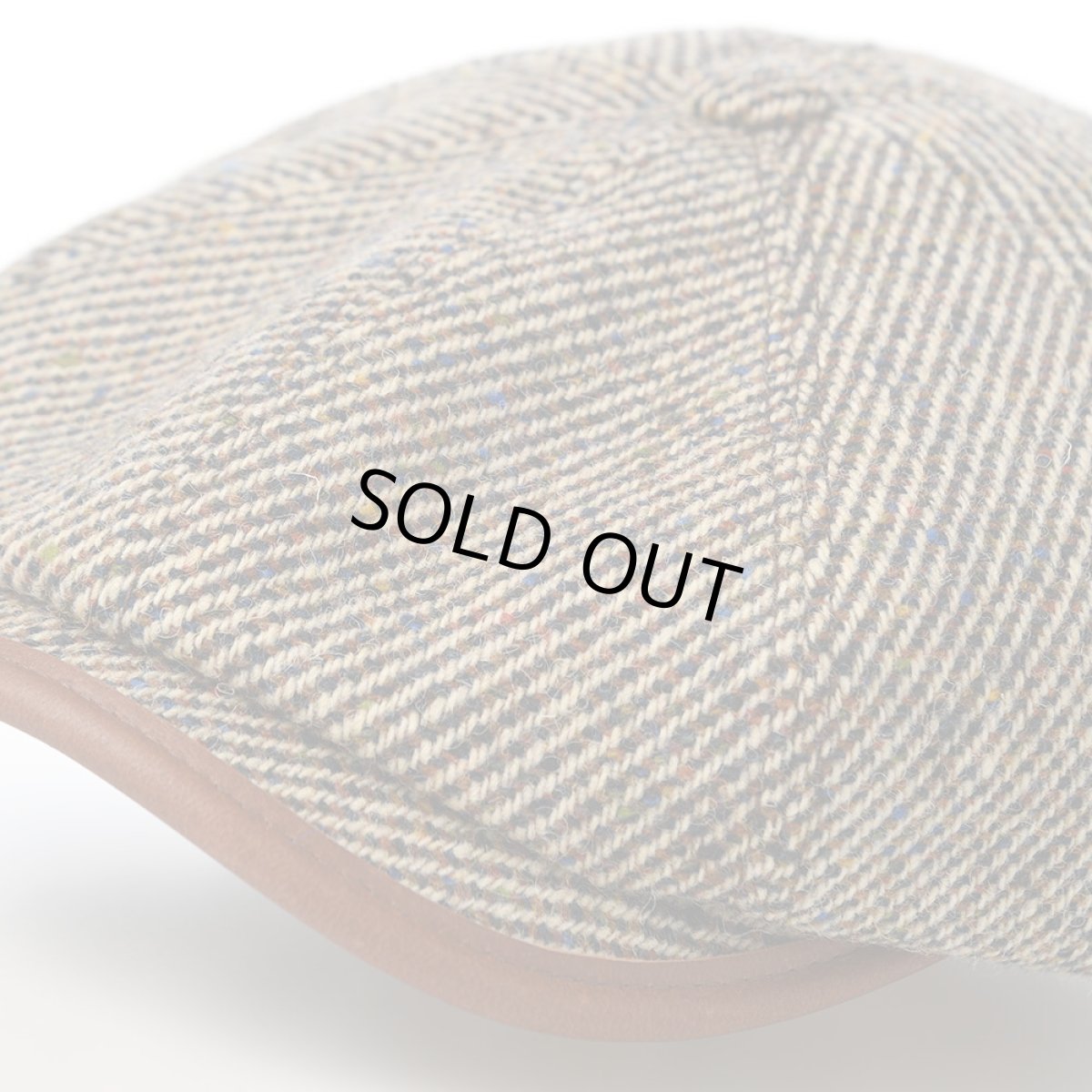 画像3: IRISH TWEED CASQUETTE（アイリッシュツイード キャスケット） ST236EU ベージュ (3)