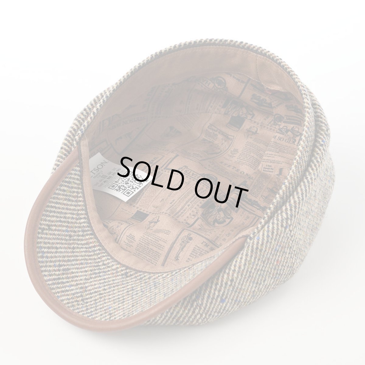 画像4: IRISH TWEED CASQUETTE（アイリッシュツイード キャスケット） ST236EU ベージュ (4)