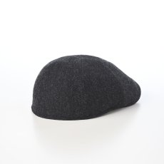 画像2: SHETLAND LAMBS WOOL HUNTING(シェットランドラムズウール ハンチング) ST238 チャコール (2)