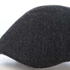 画像3: SHETLAND LAMBS WOOL HUNTING(シェットランドラムズウール ハンチング) ST238 チャコール (3)