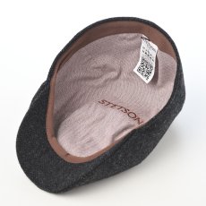 画像4: SHETLAND LAMBS WOOL HUNTING(シェットランドラムズウール ハンチング) ST238 チャコール (4)