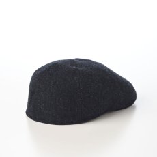 画像2: SHETLAND LAMBS WOOL HUNTING（シェットランドラムズウール ハンチング） ST238EU ネイビー (2)