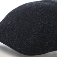 画像3: SHETLAND LAMBS WOOL HUNTING（シェットランドラムズウール ハンチング） ST238EU ネイビー (3)