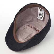 画像4: SHETLAND LAMBS WOOL HUNTING（シェットランドラムズウール ハンチング） ST238EU ネイビー (4)