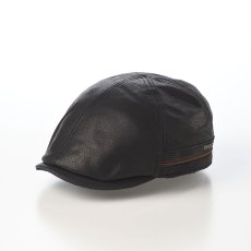 画像1: NUBACK LEATHRE 6P HUNTING（ヌバックレザー 6P ハンチング） ST242EU ブラック (1)