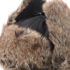 画像5: NUBACK LEATHRE BOMBER CAP（ヌバックレザー ボンバーキャップ） ST244 ブラック (5)