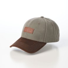 画像1: BASEBALL CAP COTTON LEATHRE（ベースボールキャップ コットンレザー） ST250EU ブラウン (1)
