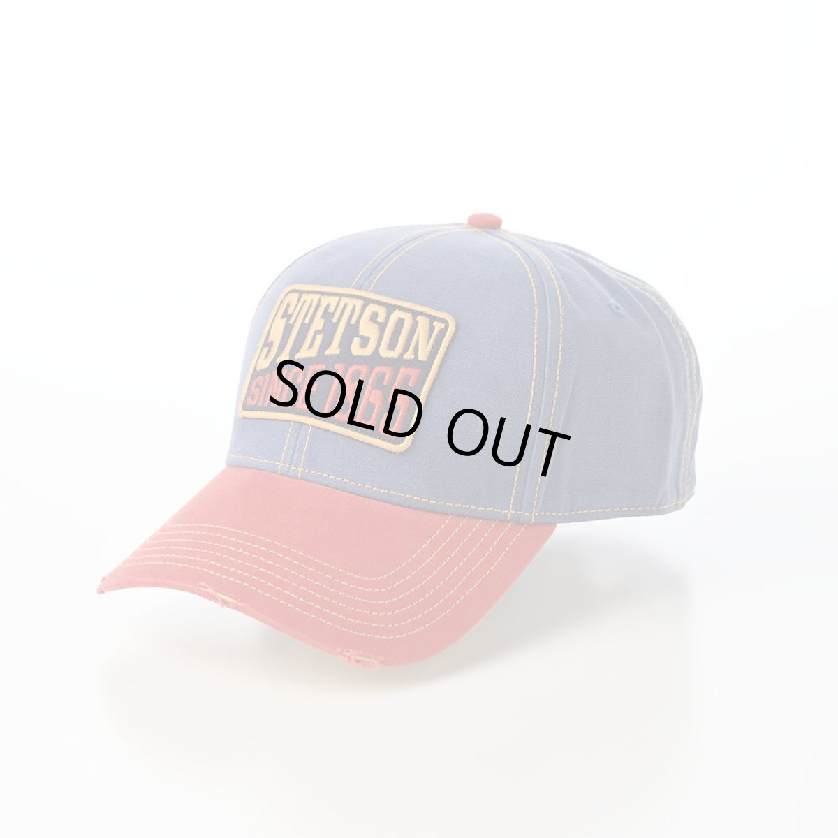 画像1: BASEBALL CAP COTTON VINTAGE（ベースボールキャップ コットン ヴィンテージ） ST251EU ブルー (1)