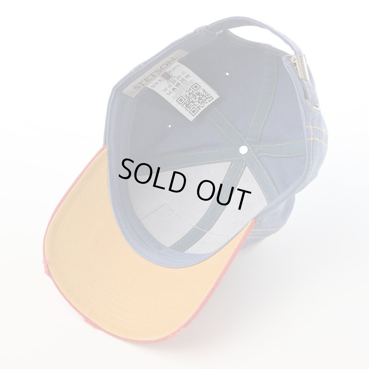 画像4: BASEBALL CAP COTTON VINTAGE（ベースボールキャップ コットン ヴィンテージ） ST251EU ブルー (4)