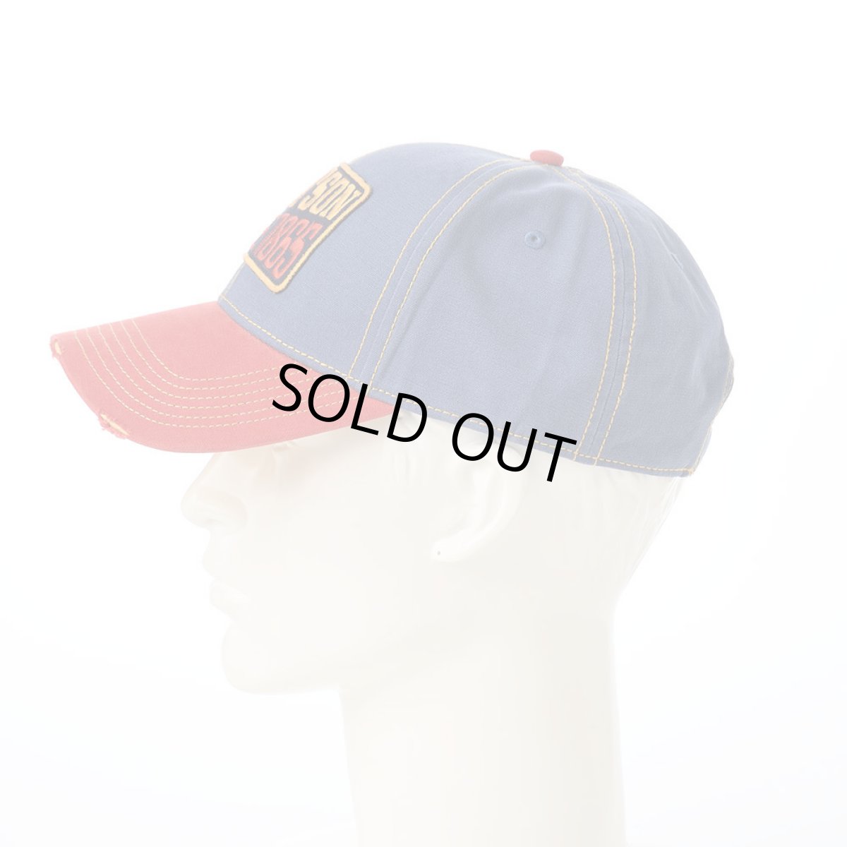 画像6: BASEBALL CAP COTTON VINTAGE（ベースボールキャップ コットン ヴィンテージ） ST251EU ブルー (6)
