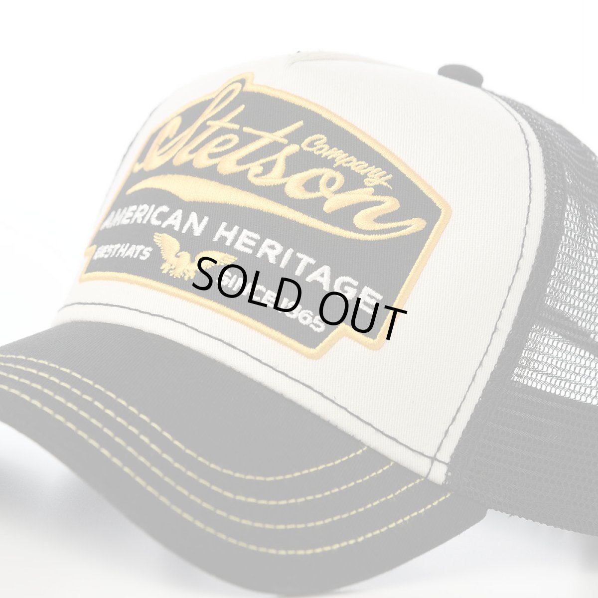 画像3: TRUCKER CAP AMERICN HERITAGE(トラッカーキャップ アメリカンヘリテージ) ST255EU ブラック (3)