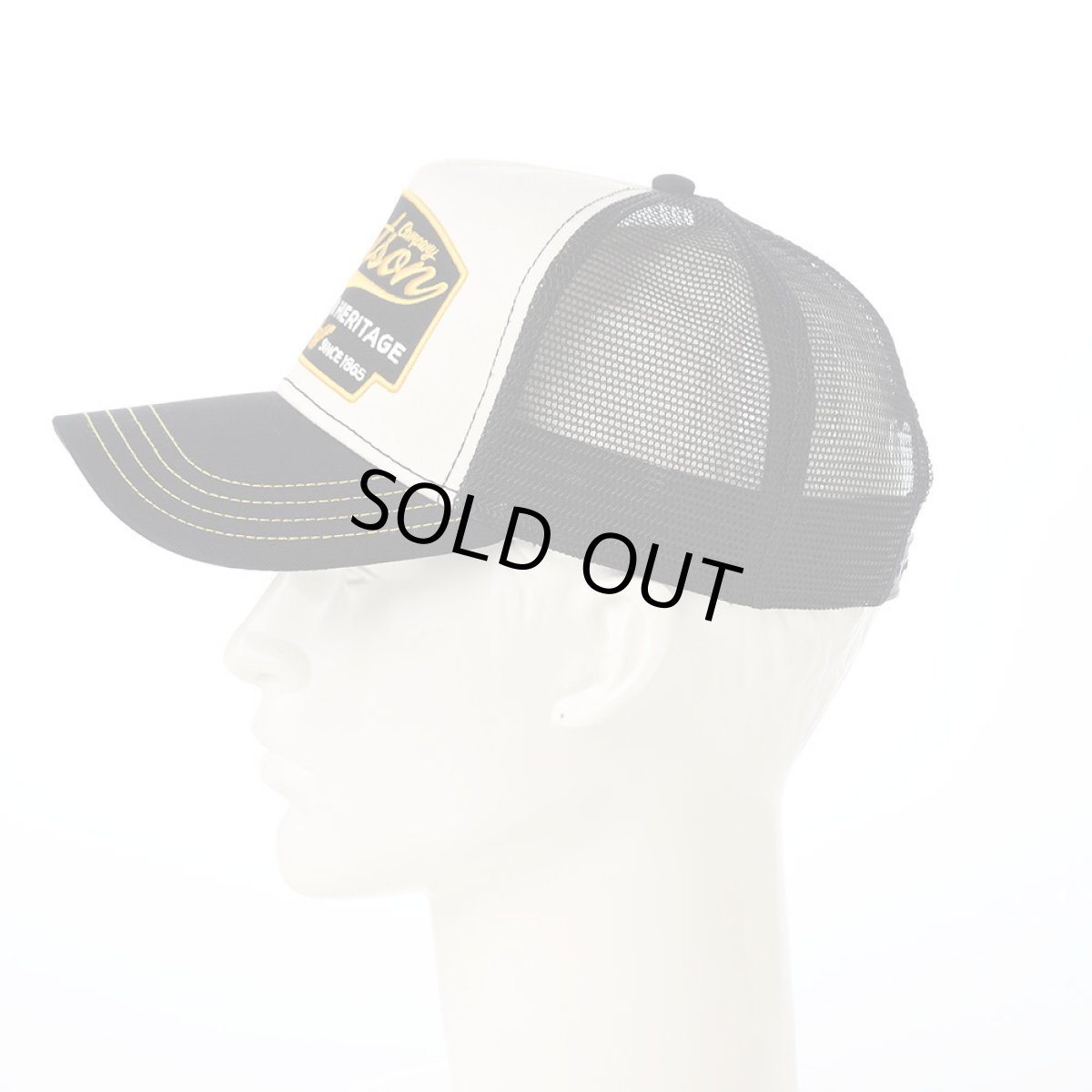 画像6: TRUCKER CAP AMERICN HERITAGE(トラッカーキャップ アメリカンヘリテージ) ST255EU ブラック (6)