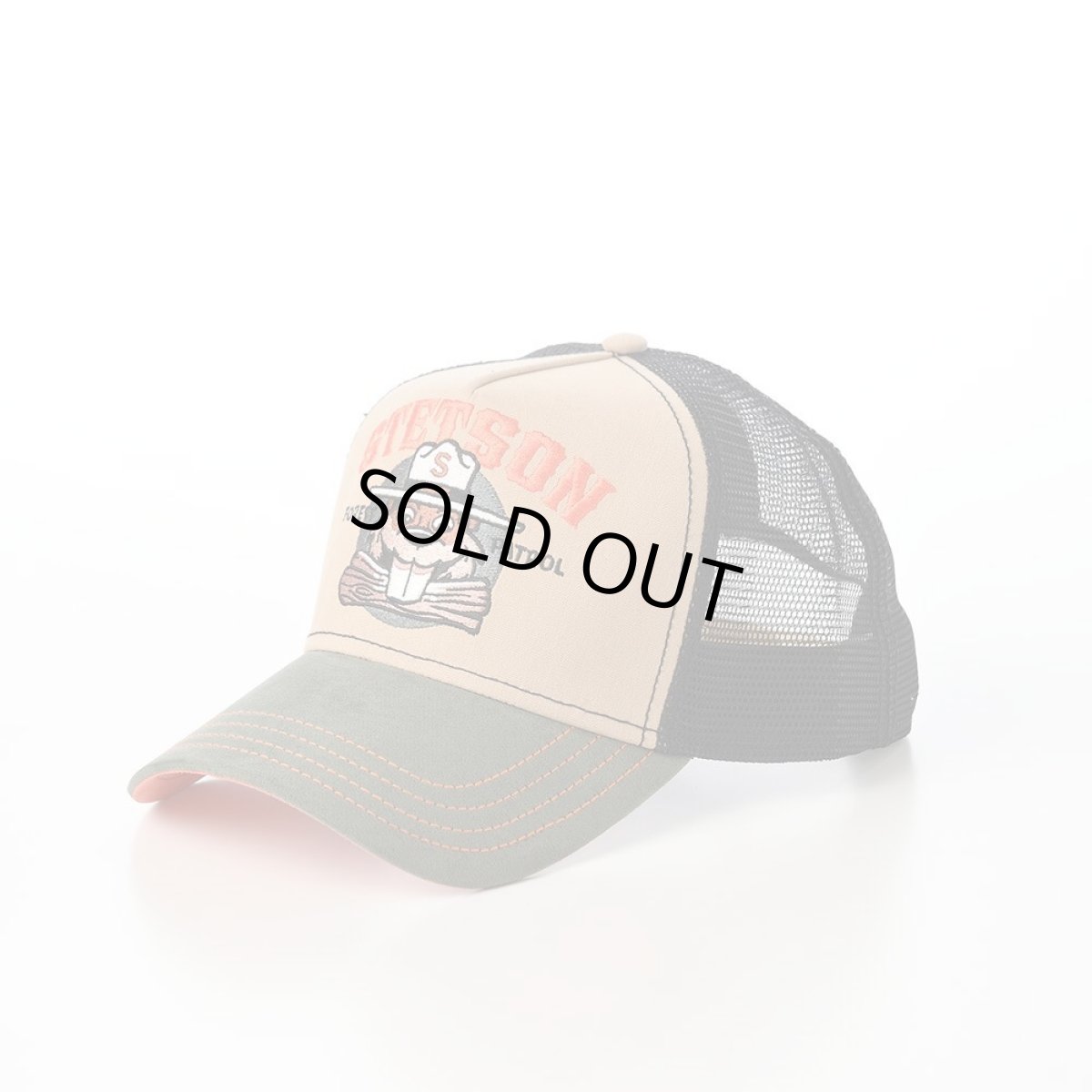画像1: TRUCKER CAP FOREST PATROL（トラッカーキャップ フォレストパトロール） ST257EU カーキ (1)