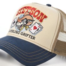 画像3: TRUCKER CAP GAMBLING GRIFTER（トラッカーキャップ ギャンブリンググリフター） ST258EU ネイビー (3)