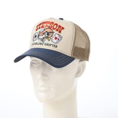 画像5: TRUCKER CAP GAMBLING GRIFTER（トラッカーキャップ ギャンブリンググリフター） ST258EU ネイビー (5)