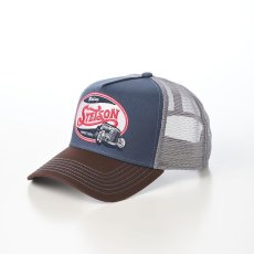 画像1: TRUCKER CAP RIDING HOT ROD（トラッカーキャップ ライディング ホットロッド） ST260EU ブラウン (1)