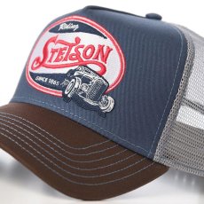 画像3: TRUCKER CAP RIDING HOT ROD（トラッカーキャップ ライディング ホットロッド） ST260EU ブラウン (3)